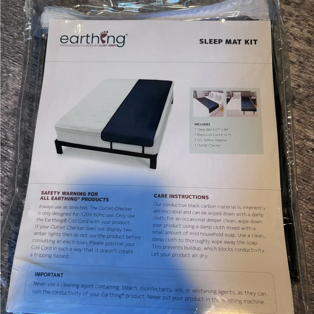 Earthing sleep mat